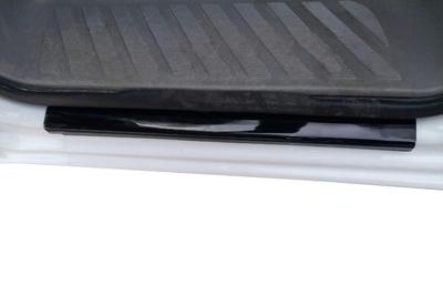 Накладки на пороги DDU (2 шт, ABS) Глянцевые для Volkswagen Crafter 2006-2016 гг