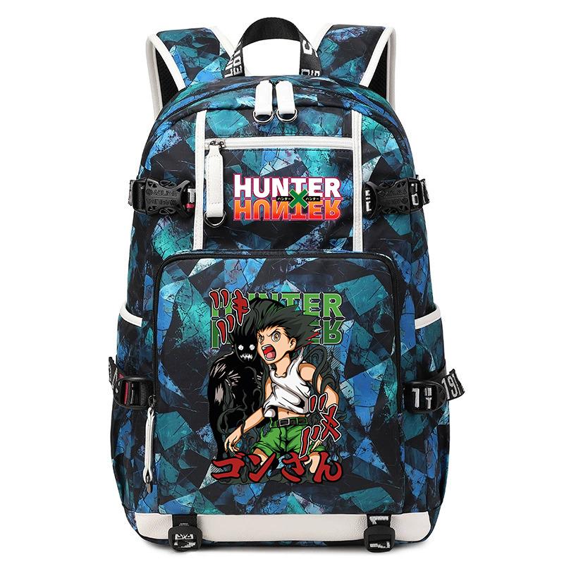 Школьный рюкзак Hunter Anime, большая вместимость, легкий, для учеников, для мальчиков и девочек, для повседневного использования