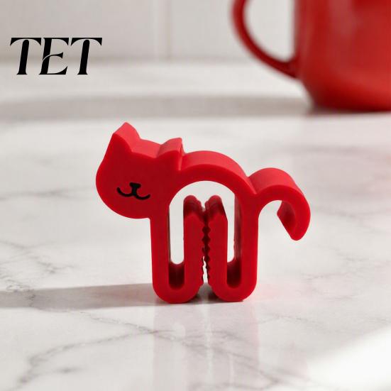 Multi Purpose Sealing Clamps 10Pcs 3D Printed Cat Clip, Snack Bread Chip Portable Bag Clips Food Seal Clamp, Multipurpose Sealer, Kitchen Gadgets