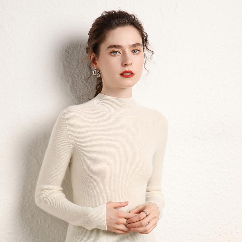 Women's Cashmere Sweater Qinghe Cashmere 100% Cashmere Women's Autumn and Winter Cashmere Sweater Soft and Warm