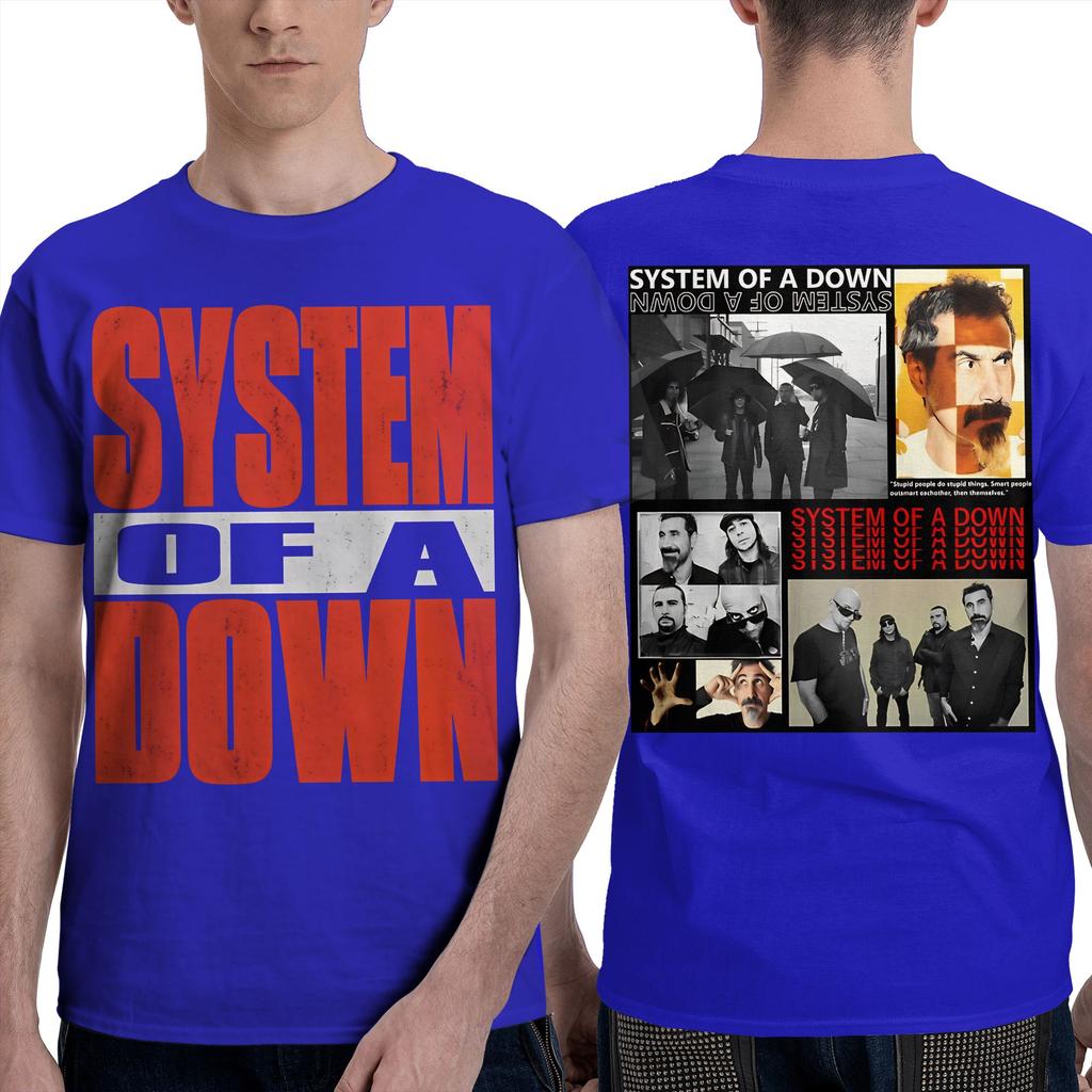 Funny System Of A Down EU And UK Tour 2026 TShirts Unisex Round Neck 100 Cotton T Shirts Short Sleeve Tee Shirt Size Clothes