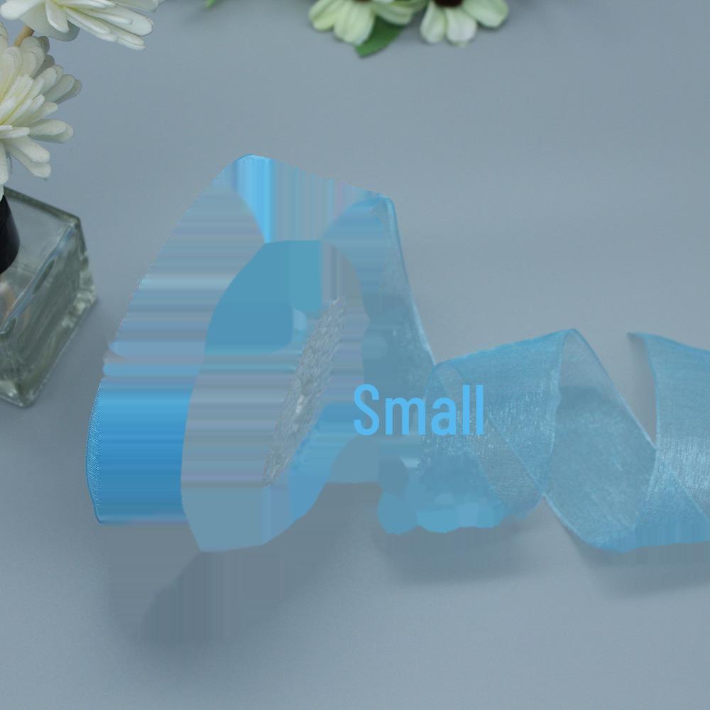 3.8/4 см прозрачная лента из органзы Snow для упаковки рождественских подарков