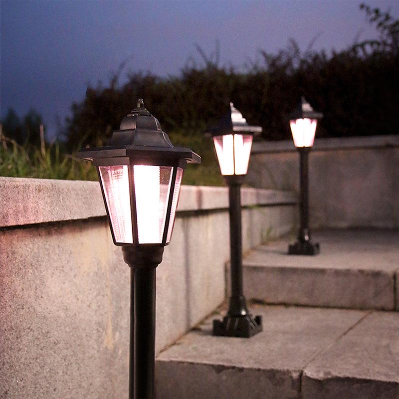 Шестигранный солнечный садовый газонный светильник и настенный фонарь