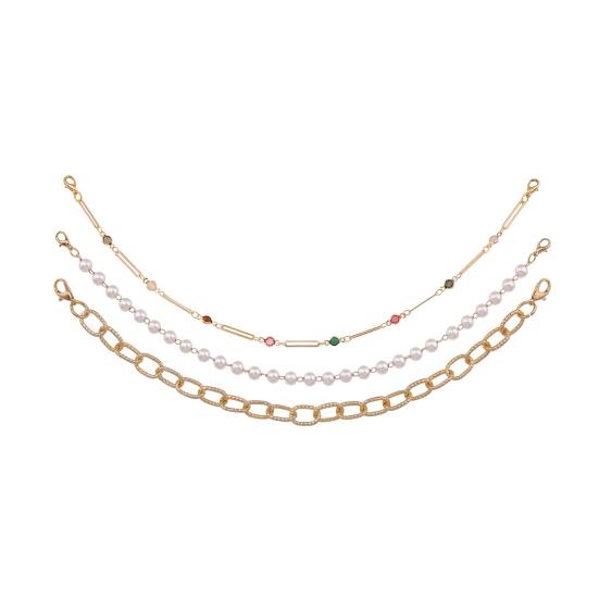 3 шт. Унисекс Цепочка для волос Богемный стиль Неправильные камни бирюзы Цветочный декор Шляпа