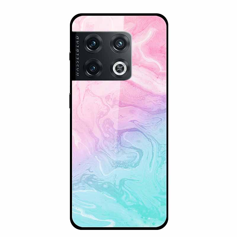 For OnePlus 10 Pro Case Marble Tempered Glass Back Cover Hard Case For OnePlus 10 Pro Shockproof Fundas NE2210 Protective Coque