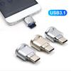 Мини Металлический USB Secure Digital TF 3.1 Micro Картридер Памяти Type-C OTG