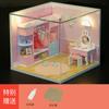 Игровой домик Миниатюрный набор домиков Деревянная модель для поделок DIY для игрушечной мебели Набор игрушек Возраст 14+ Комната для сборки родителями и детьми Сцена