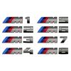Для 1 шт. Автомобильные наклейки Серый значок на багажник Для BMW M1 M2 M3 M4 M5 M6 M7 M8 E34 E36 E61 E39 E60 E90 E92 E93 F10 F20 F30 G20 G30