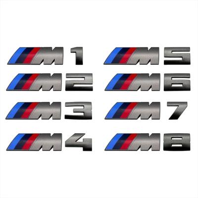 Для BMW 1 шт. Автомобильные наклейки Серый значок на багажник Для BMW M1 M2 M3 M4 M5 M6 M7 M8 E34 E36 E61 E39 E60 E90 E92 E93 F10 F20 F30 G20 G30