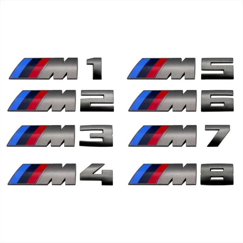 XMVPW1 For BMW 1PCS Car Stickers Trunk grey Badge For BMW M1 M2 M3 M4 M5 M6 M7 M8 E34 E36 E61 E39 E60 E90 E92 E93 F10 F20 F30 G20 G30