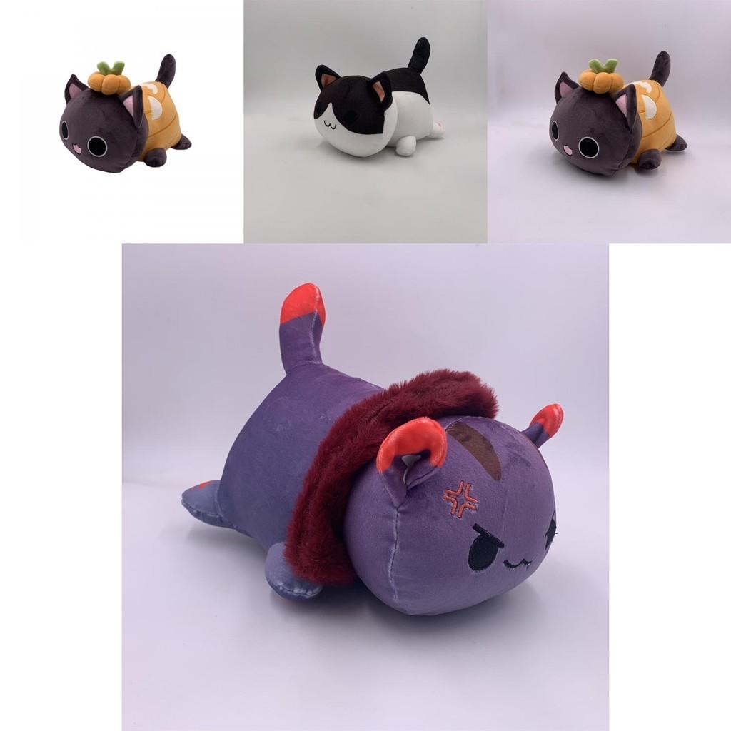 Очаровательная плюшевая игрушка Aphmau Skull Taco Pumpkin Bread Cat Meemeows для домашнего декора