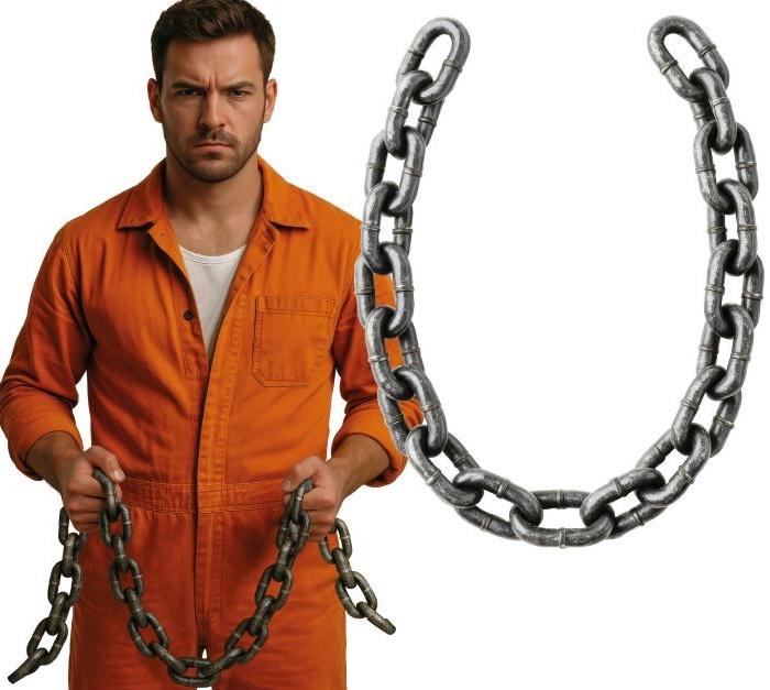 Chain Prop Convict Halloween Decoration 150C