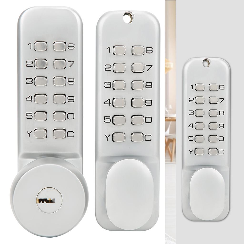 Двусторонний механический парольный замок с ключами для двери во двор Кодовый замок Товары для дома