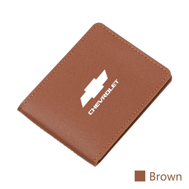 Car Driving Documents Protective Case Card Holder For Chevrolet Cruze Malibu Colorado Suburban Equinox Blazer Trax Camaro Spark