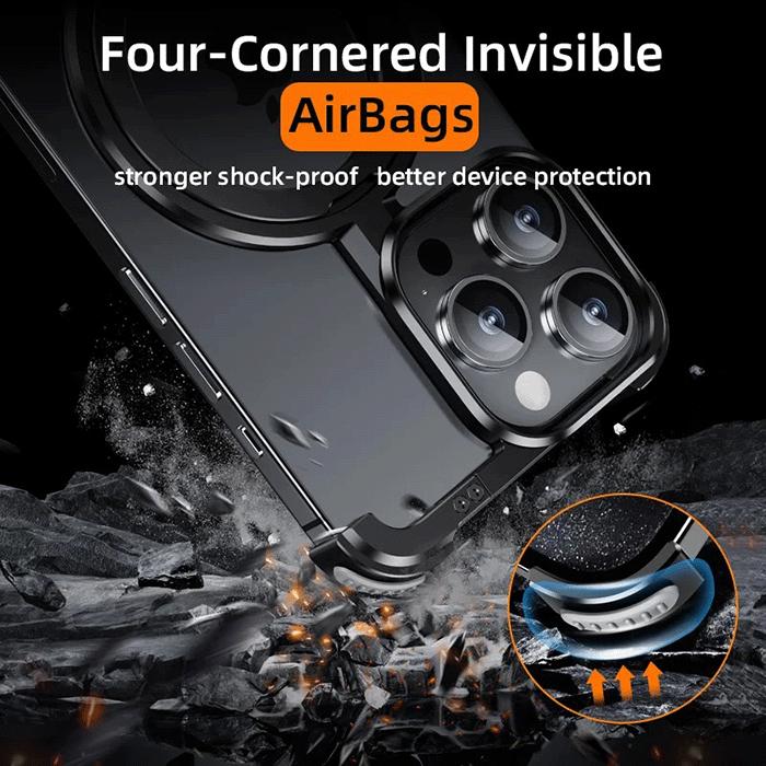 Portable Suitable Phone Case for IPhone15 Pro Max 16 14 Plus 13 12 Mini 11 Shockproof Phone Bumper Magnetic Wireless Charging