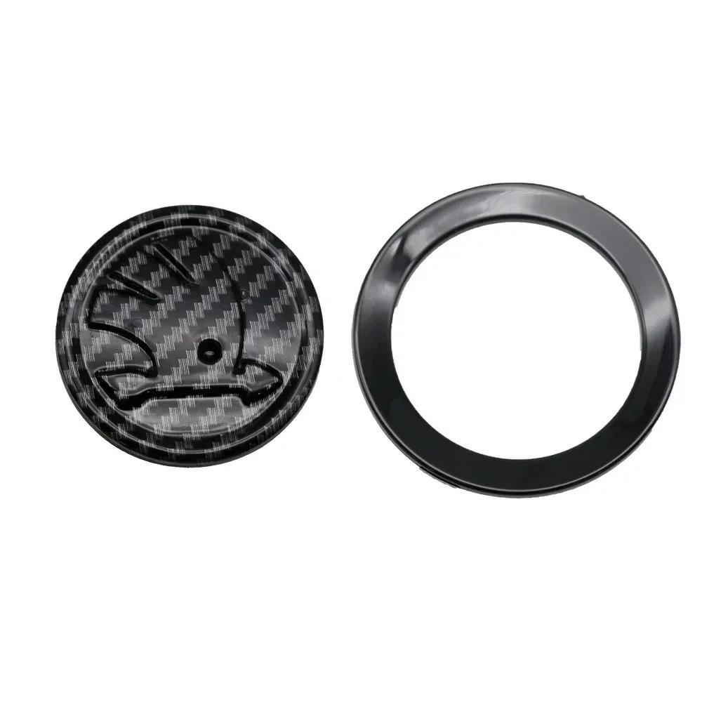 WMZW4 Automobile ABS steering wheel badge is suitable for Skoda Octavia Scala Rapid Kamiq Kodiaq Fabia Superb Karop Accessorie