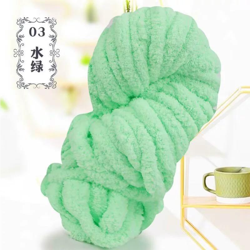 Толстая пряжа из микрофибры (chenille) для пледов, супермягкая и пушистая, гигантская полиэстеровая пряжа в стиле chenille для проектов домашнего декора