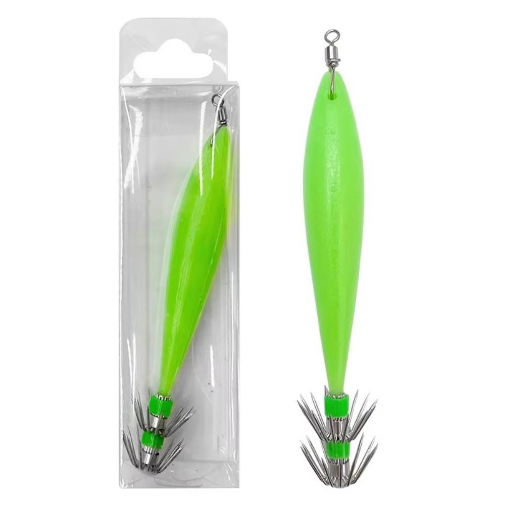 5pcs Per Bag Octopus Jig Hook Glow In The Dark Squid Jig Lure Glow Squid Jig Hook Deep Sea Fishing