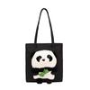 Сумка женская 2024 новая холщовая сумка, переносная сумка через плечо милая сумка-панда, повседневная сумка большой вместимости