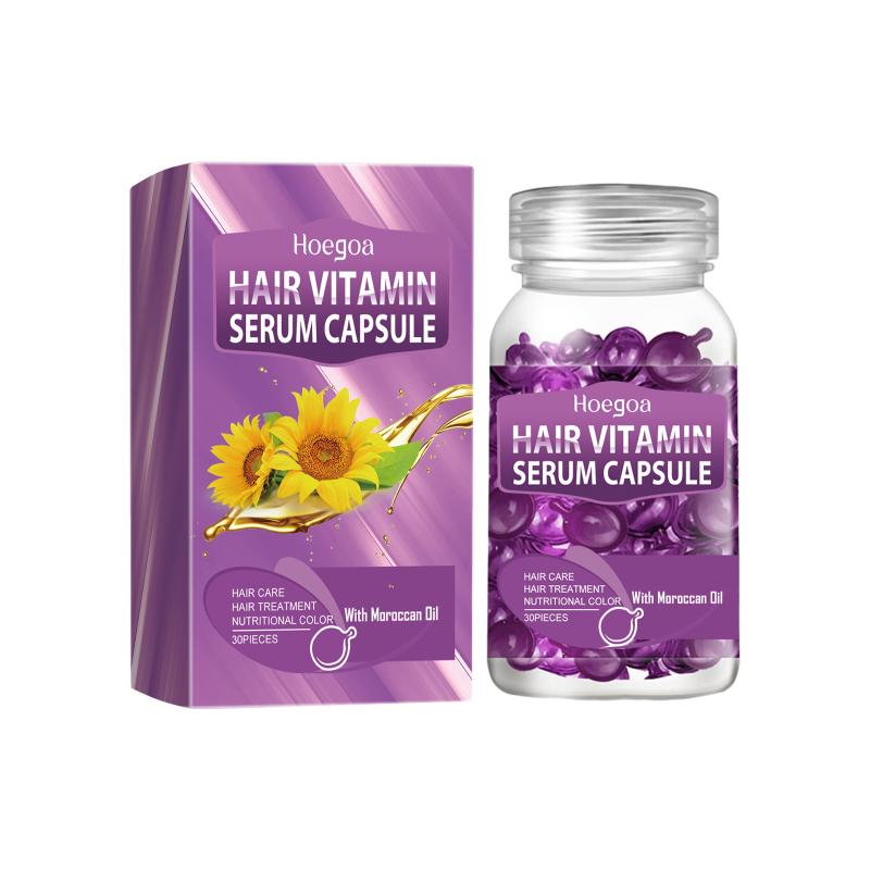 Smooth Hair Vitamin Capsule for Frizzy Split Hair Moroccan  Deep Nourishment Shiny Soft Finish Daily