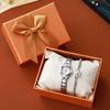 New Fashion Steel Strap Bracelet Without Gift Box, Women's Watch, Women's Strap, Butterfly Bracelet Two-piece Set