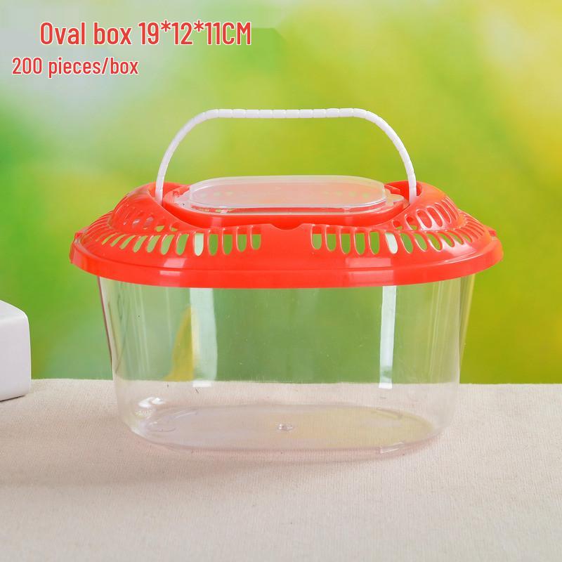 Прозрачный ручной бокс для разведения питомцев - Большой, Средний и Маленький размеры для Черепах, Золотых рыбок или Хомяков.