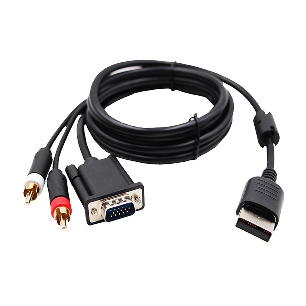 Кабель VGA высокой четкости с адаптером 3,5 мм на 2 RCA (папа) для DC DreamCast к VGA-монитору, аудиоадаптер RCA
