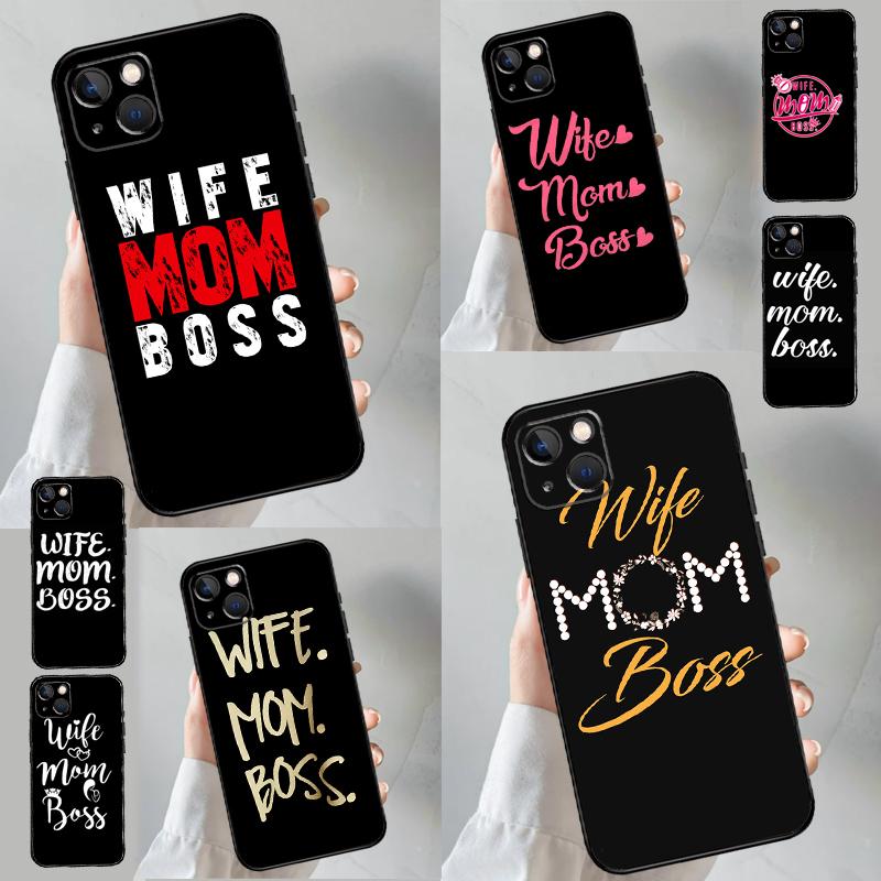 Wife Mom Boss Phone Case For Samsung Galaxy S26 S23 Ultra S20 S21 S22 S24 S25 Plus S10 S25 FE Back Cover