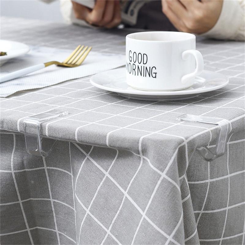 Multifunction Transparent Tablecloth Clamps 4pcs/set Perfect for Home Decoration and Gift Supplies Party Decoration