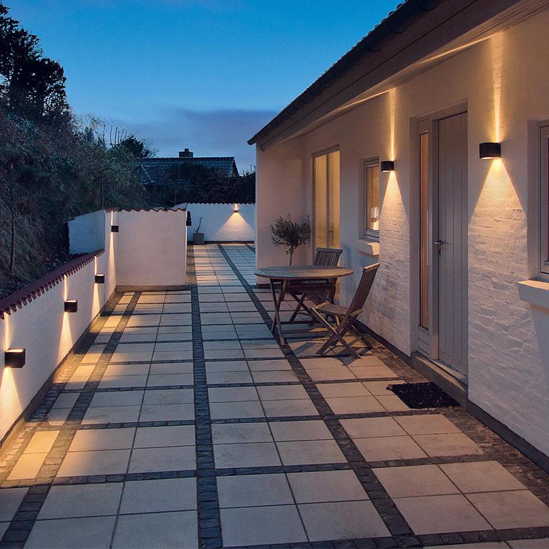 Светодиодный настенный светильник для улицы, для помещений, светодиодный алюминиевый настенный светильник для украшения прохода, лестницы, светильник для спальни, ночник переменного тока 110 В/220 В