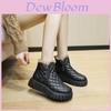 Winter Womens Plush Lined Thick Sole Snow Boots With Rounded Toe For Casual Comfort