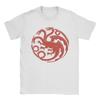 Men's House of TARGARYEN King's T Shirts  100% Cotton Tops Awesome Short Sleeve Round Collar Tee Shirt Party T-Shirt