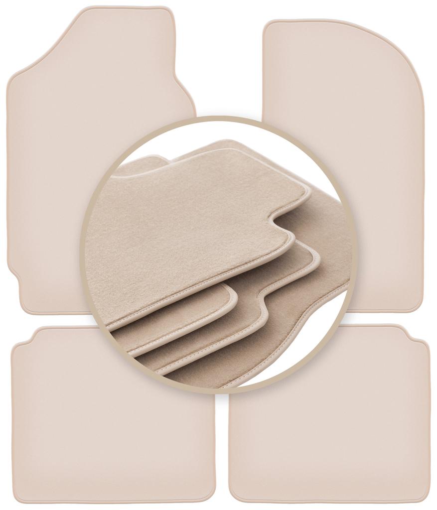 PREMIUM beige floor mats for: Polski Fiat 125P sedan 1967-1991