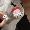 Для Airpods 4 Чехол 2024, Labubu Toy Защитный силиконовый чехол для наушников для Airpod 4 Чехол для девочек, мальчиков, детей Funda