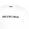 Balenciaga Blurred Logo T-Shirt 'White Black' Unisex 661705TKVD59040