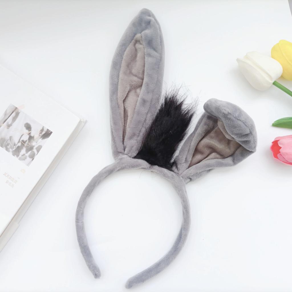 Animal Ear Costume Set Ears Headband Tail Animal Dress up Set Fancy Dress Costume Party Decoration Accessory
