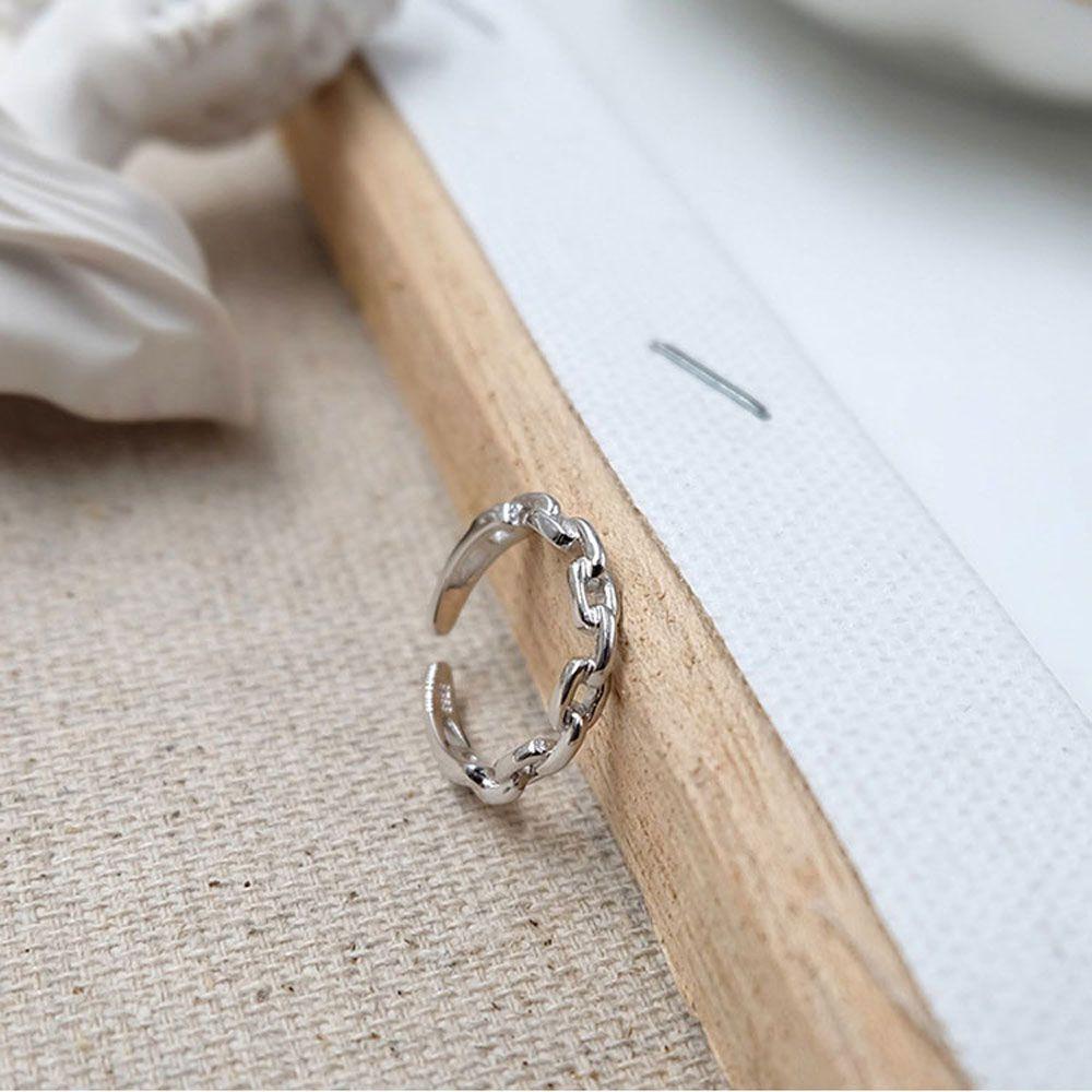 Открытая костяшка мода подарок для женщин гладкое звено палец кольцо модные аксессуары ювелирные изделия кольцо на большой палец