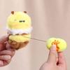Cute Honey Bee Plush Doll Pendant for Couples Soft Stuffed Animal Keychain Funny Birthday
