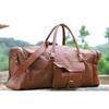 Мужская коричневая дорожная дорожная сумка из натуральной козьей кожи, спортивная ночная сумка, новая