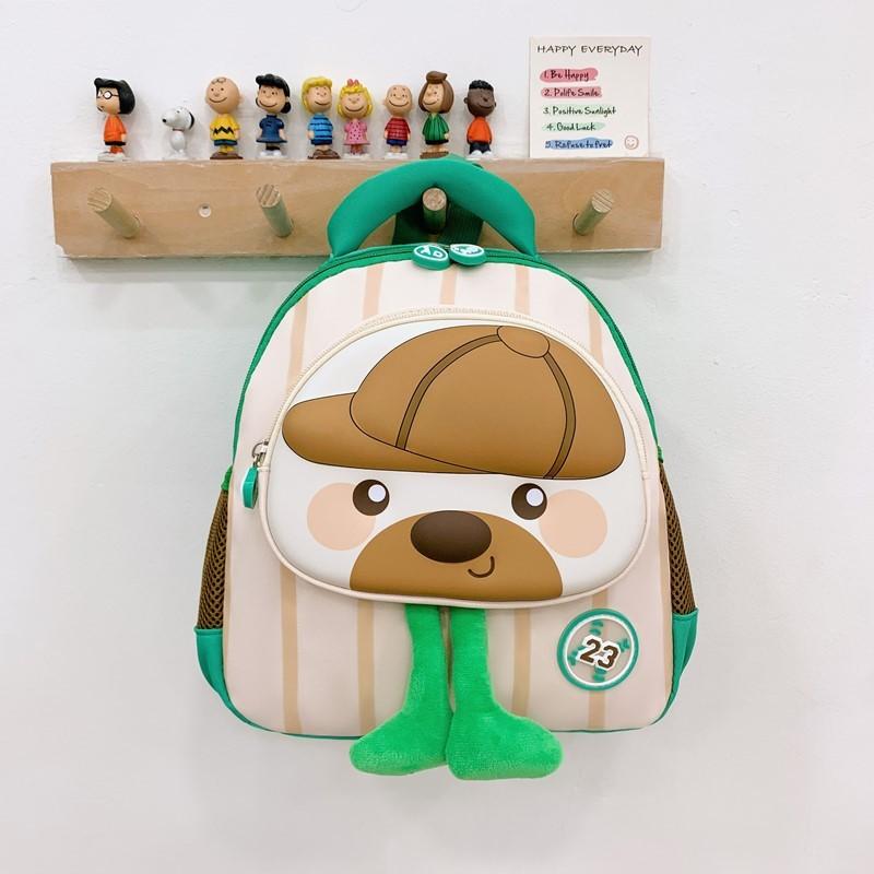 Cartoon Childrens Backpack With Animal Pattern And Padded Shoulder Straps For Kindergarten School Use