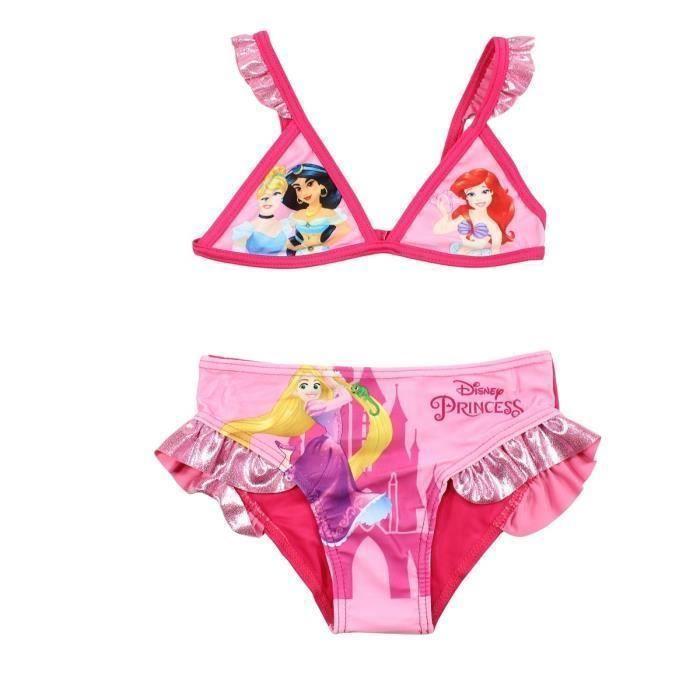 Swimsuit - Princess - PRI24-1268 S2-7/8A - Pink - Girl - Child