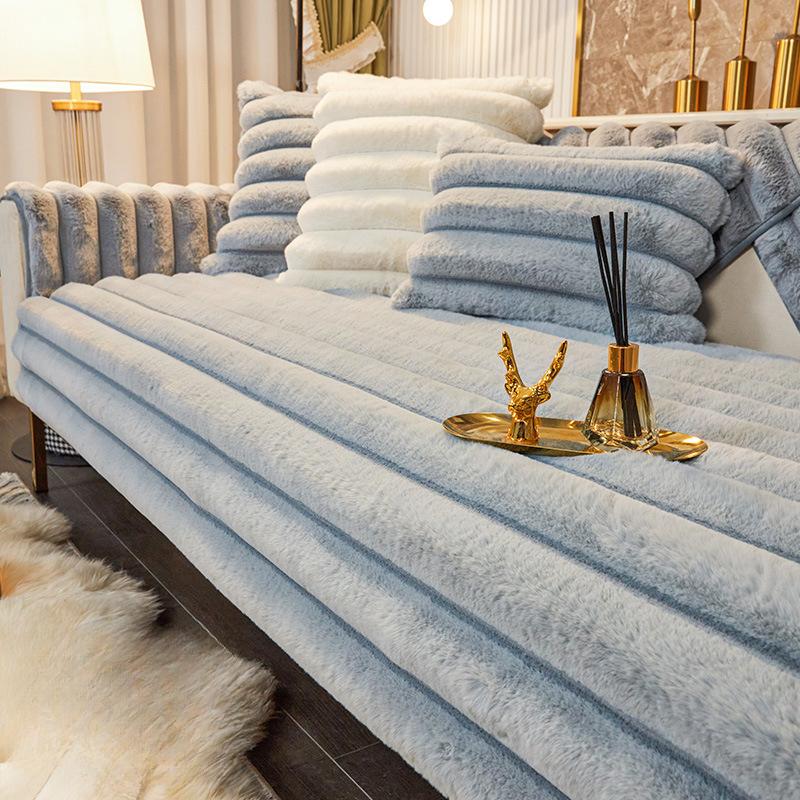 3D плюшевый коврик для дивана, зимний толстый чехол для дивана, универсальная теплая подушка, чехол для дивана, полотенце, Fundas De Sofa, пуховый меховой чехол для дивана, 3-местный