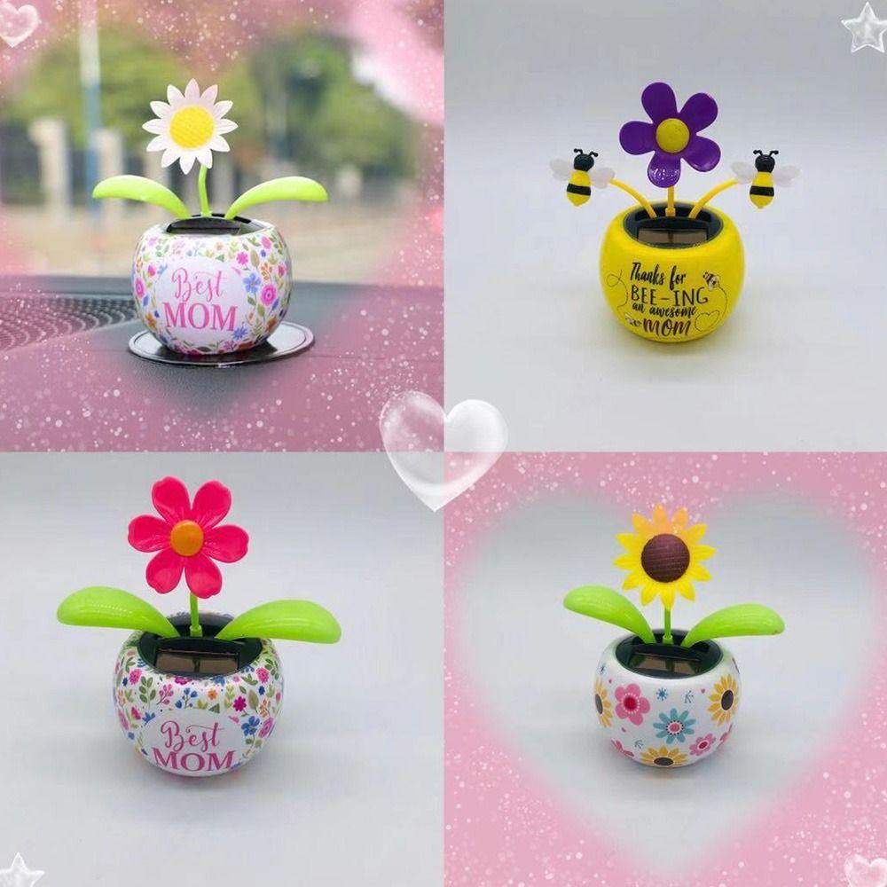 Качающийся цветок анимированные болваны танцор украшения приборной панели автомобиля авто аксессуары для интерьера