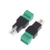 1/2 шт. 6P4C Штекер на 4-контактный винтовой клеммный преобразователь RJ11 Ethernet-разъем для телефонного приемника Удлинительный кабель-адаптер