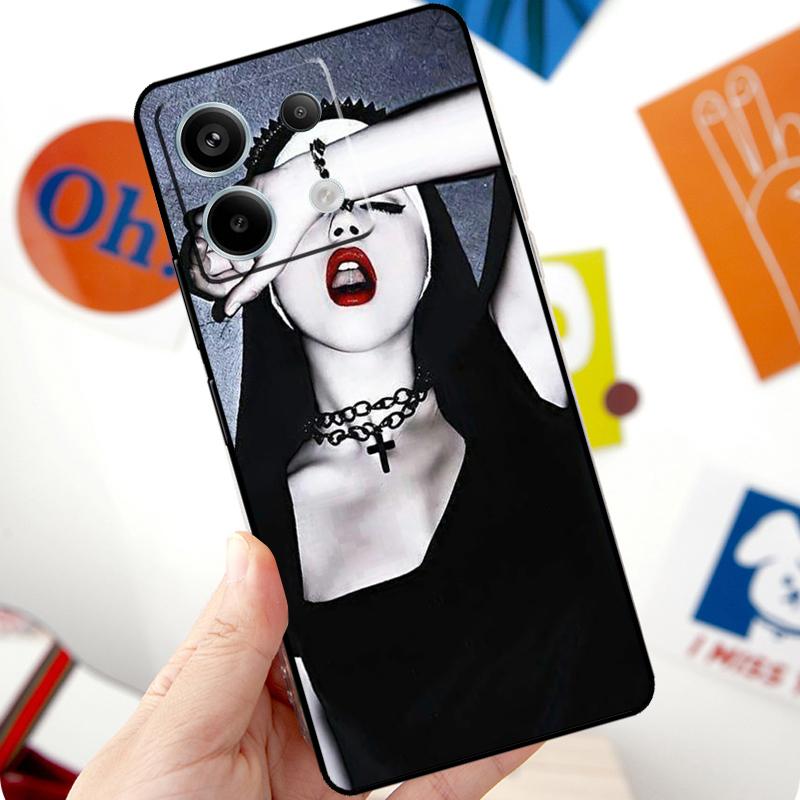 Чехол Sister Nun Kiss для Xiaomi Redmi Note 14 13 10 11 12 15 Pro Plus Чехол для Redmi 15 14C 10C 12C 13C 15C