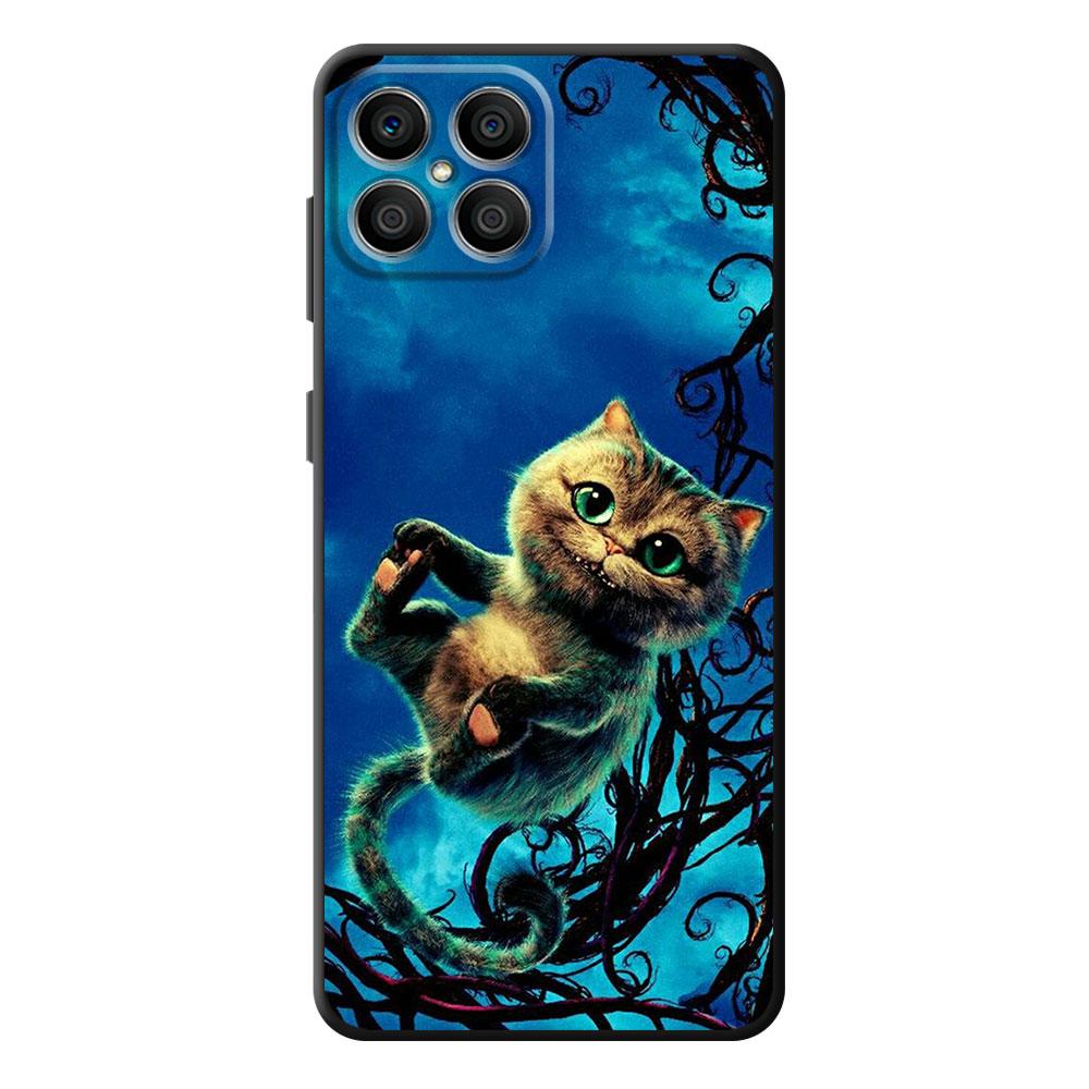 Черный чехол для телефона из ТПУ для Realme C21Y C20 C11 C15 C12 C35 C21 C25 C3 XT GT Narzo30A Алиса в стране чудес Чеширские кошки чехол принципиально
