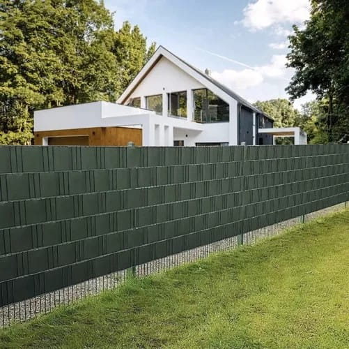 Fence tape 19cmx35m 450/m2 green