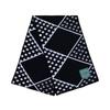 Ana Maison Cashmere Jacquard Scarf Black Km Diamond Black