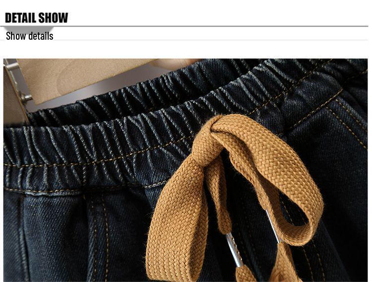 Джинсы для мальчиков на флисовой подкладке: Уютные повседневные брюки для детей на осень/зиму