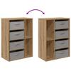 Sideboard with Drawers Artisan Oak 60 x 33.5 x 84 cm